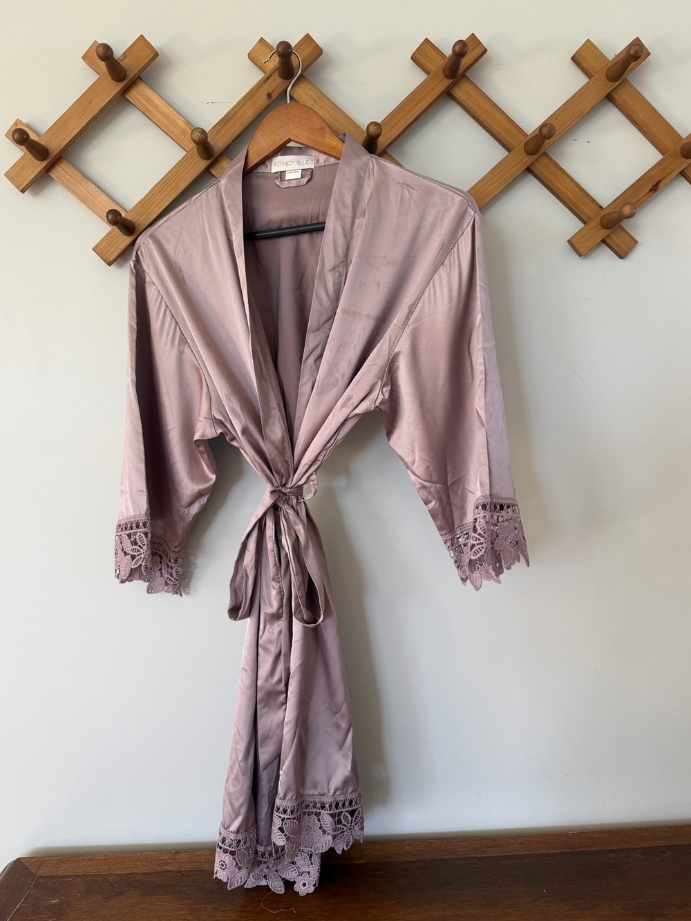 Kennedy Blue Satin & Lace Robes - 7 total available